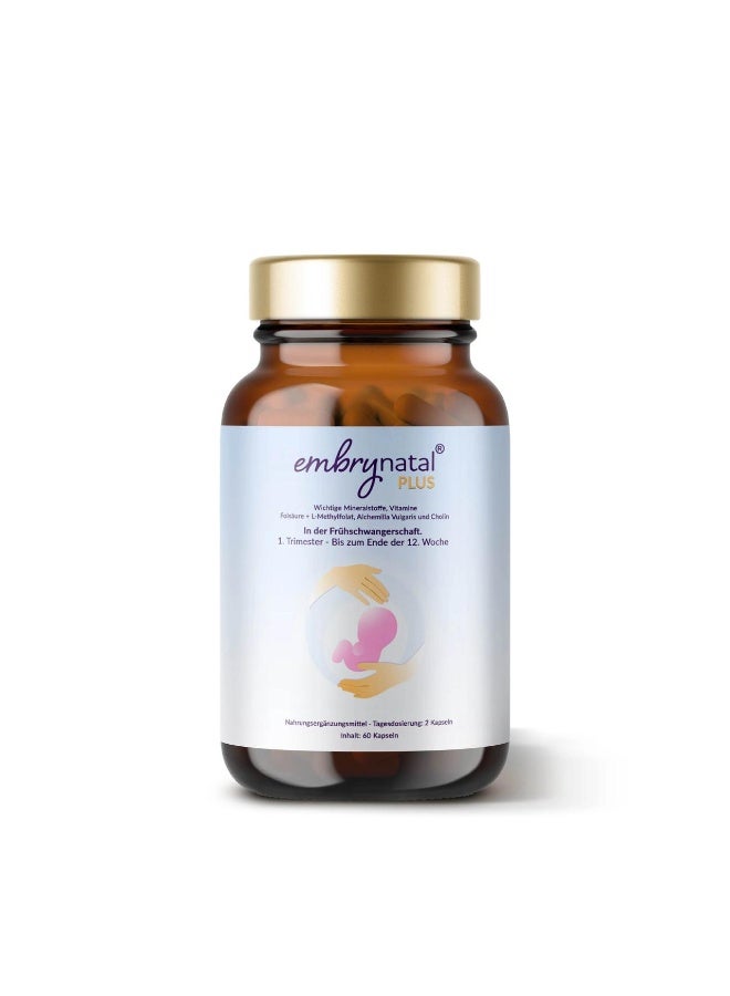 Embrynatal Plus – Prenatal & Early Pregnancy Support Supplement, 60 Capsules - Image 2